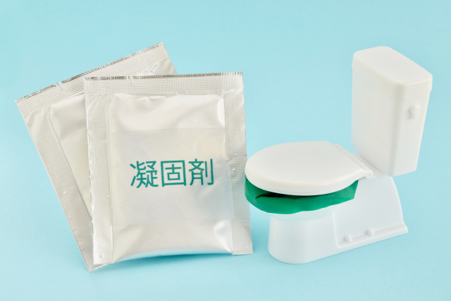 非常用トイレの模型
